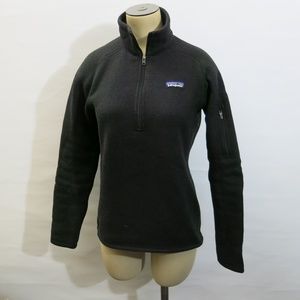 Patagonia Black Half-Zip Sweatshirt Size Small